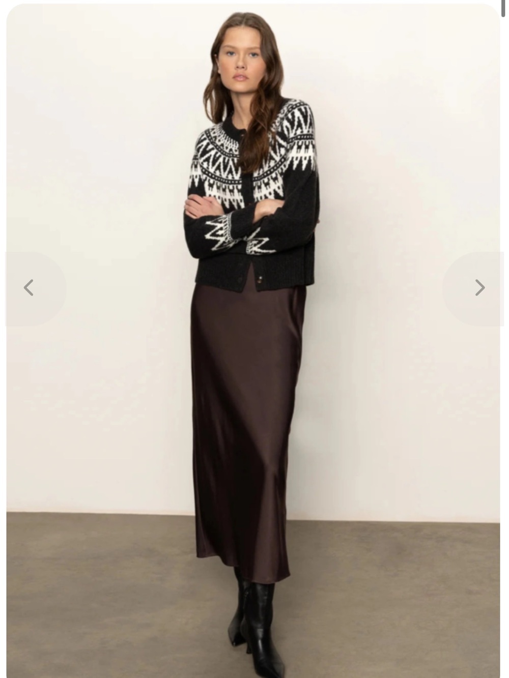 Sanctuary Everyday Mid-Rise Maxi Skirt in Coffee size XS